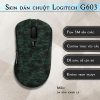 Skin dán chuột Logitech G603 mẫu da rắn xanh lá