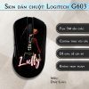 Skin dán chuột Logitech G603 mẫu Dope Luffy