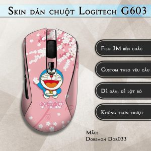 Skin dán chuột Logitech G603 mẫu Doremon Dor033
