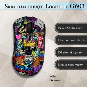 Skin dán chuột Logitech G603 mẫu Graffiti
