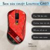 Skin dán chuột Logitech G603 mẫu gundam đỏ Skin dán chuột Logitech G603 mẫu gundam đỏ
