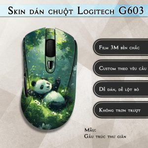 Skin dán chuột Logitech G603 mẫu Gấu trúc thư giãn