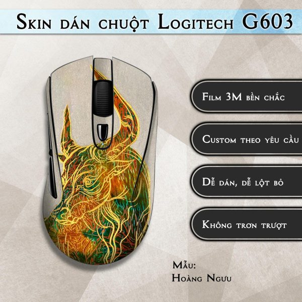 Skin dán chuột Logitech G603 mẫu Hoàng Ngưu