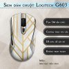 Skin dán chuột Logitech G603 mẫu hình học viền vàng Skin dán chuột Logitech G603 mẫu hình học viền vàng