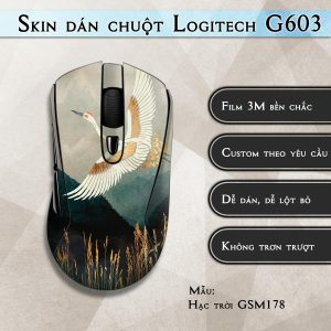 Skin dán chuột Logitech G603 mẫu Hạc trời GSM178