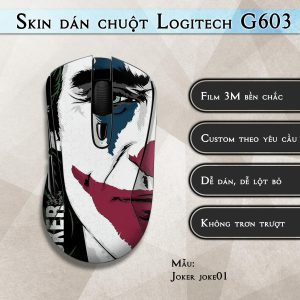 Skin dán chuột Logitech G603 mẫu Joker joke01