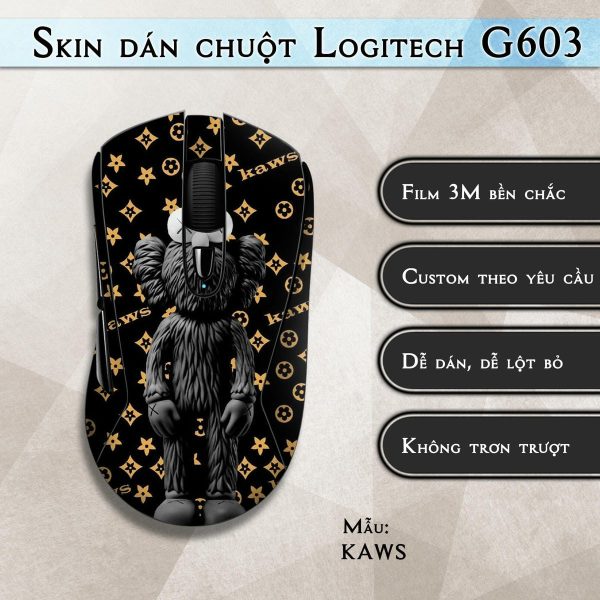 Skin dán chuột Logitech G603 mẫu KAWS