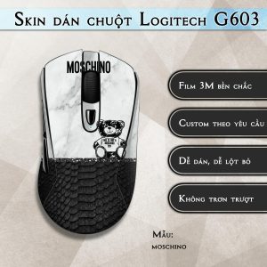 Skin dán chuột Logitech G603 mẫu moschino
