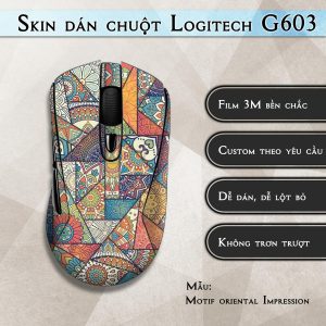Skin dán chuột Logitech G603 mẫu Motif oriental Impression