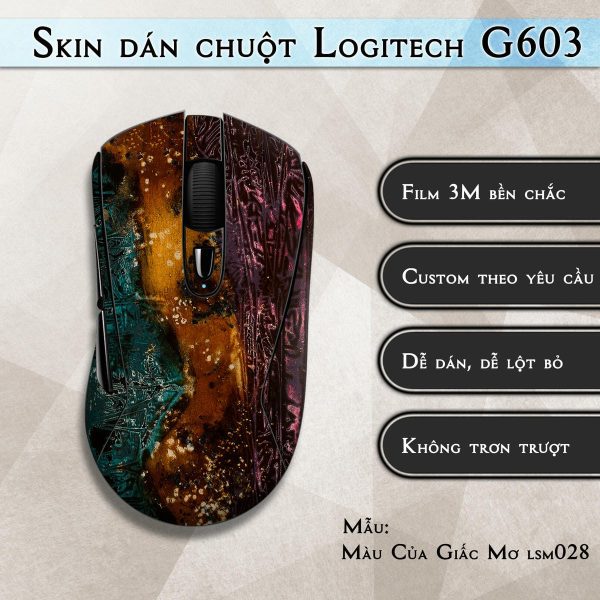 Skin dán chuột Logitech G603 mẫu Màu Của Giấc Mơ lsm028