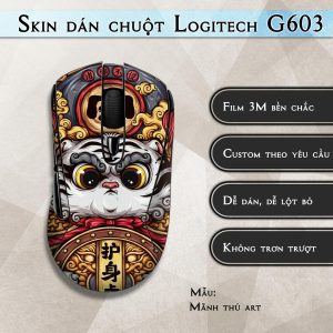 Skin dán chuột Logitech G603 mẫu Mãnh thú art