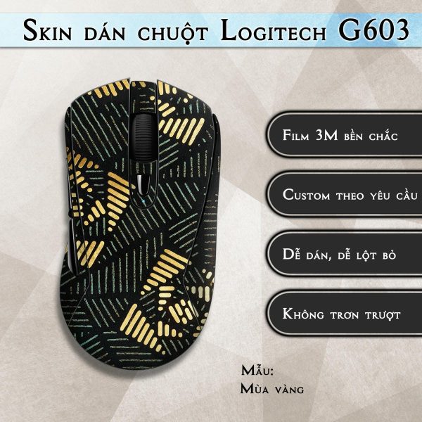 Skin dán chuột Logitech G603 mẫu Mùa vàng