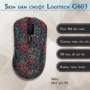 Skin dán chuột Logitech G603 mẫu Mặt quỷ 02