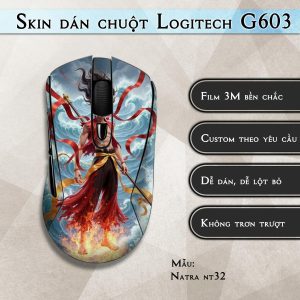 Skin dán chuột Logitech G603 mẫu Natra nt32