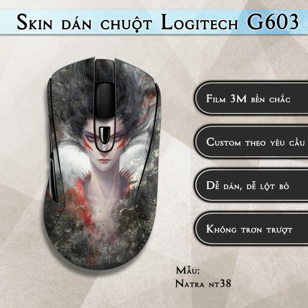 Skin dán chuột Logitech G603 mẫu Natra nt38