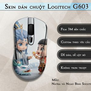 Skin dán chuột Logitech G603 mẫu Natra và Ngao Bính Socute nt13