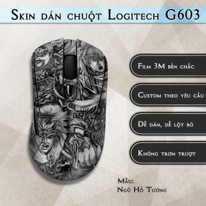 Skin dán chuột Logitech G603 mẫu Ngũ Hổ Tướng