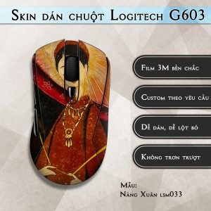 Skin dán chuột Logitech G603 mẫu Nàng Xuân lsm033