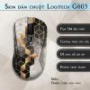 Skin dán chuột Logitech G603 mẫu Ombre cubes xám vàng