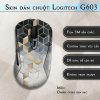 Skin dán chuột Logitech G603 mẫu Ombre cubes đen bạc Skin dán chuột Logitech G603 mẫu Ombre cubes đen bạc