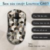 Skin dán chuột Logitech G603 mẫu Ombre cubes đen trắng