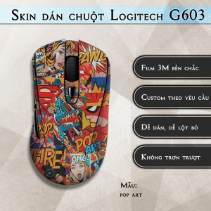 Skin dán chuột Logitech G603 mẫu pop art