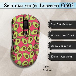 Skin dán chuột Logitech G603 mẫu Quả bơ