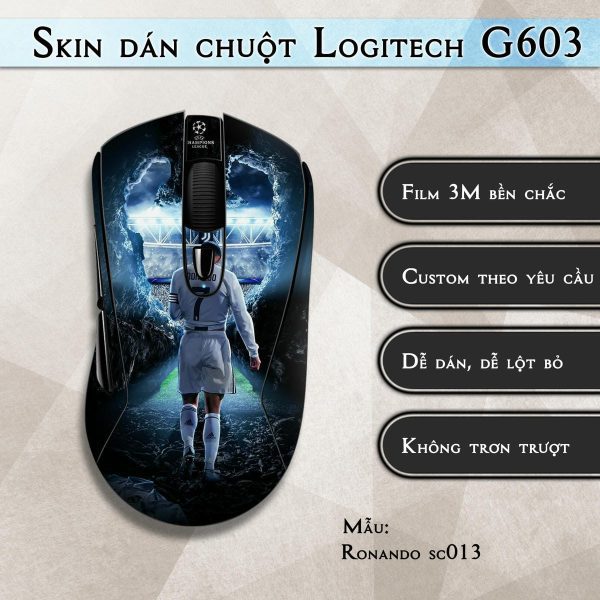 Skin dán chuột Logitech G603 mẫu Ronando sc013