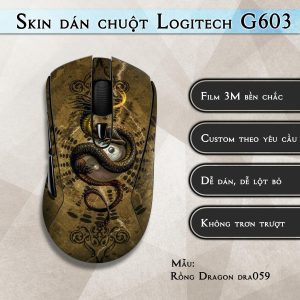 Skin dán chuột Logitech G603 mẫu Rồng Dragon dra059