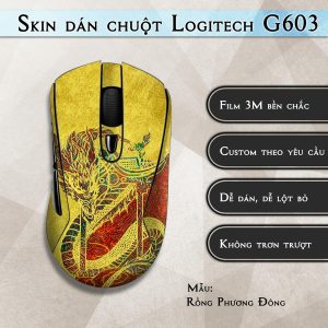 Skin dán chuột Logitech G603 mẫu Rồng Phương Đông