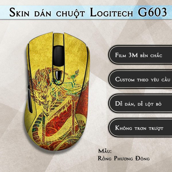 Skin dán chuột Logitech G603 mẫu Rồng Phương Đông