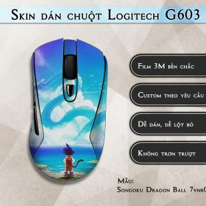 Skin dán chuột Logitech G603 mẫu Songoku Dragon Ball 7vnr009
