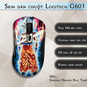 Skin dán chuột Logitech G603 mẫu Songoku Dragon Ball 7vnr013