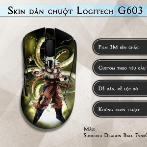 Skin dán chuột Logitech G603 mẫu Songoku Dragon Ball 7vnr017