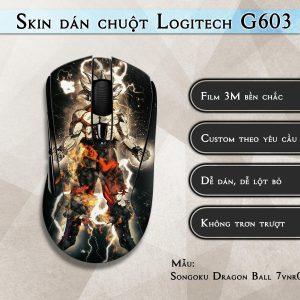 Skin dán chuột Logitech G603 mẫu Songoku Dragon Ball 7vnr037