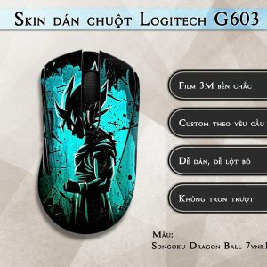 Skin dán chuột Logitech G603 mẫu Songoku Dragon Ball 7vnr100