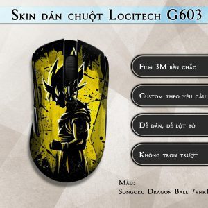 Skin dán chuột Logitech G603 mẫu Songoku Dragon Ball 7vnr102
