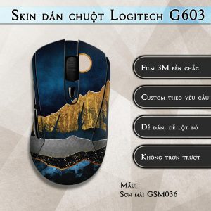 Skin dán chuột Logitech G603 mẫu Sơn mài GSM036