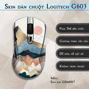 Skin dán chuột Logitech G603 mẫu Sơn mài GSM067