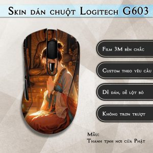 Skin dán chuột Logitech G603 mẫu Thanh tịnh nơi cửa Phật