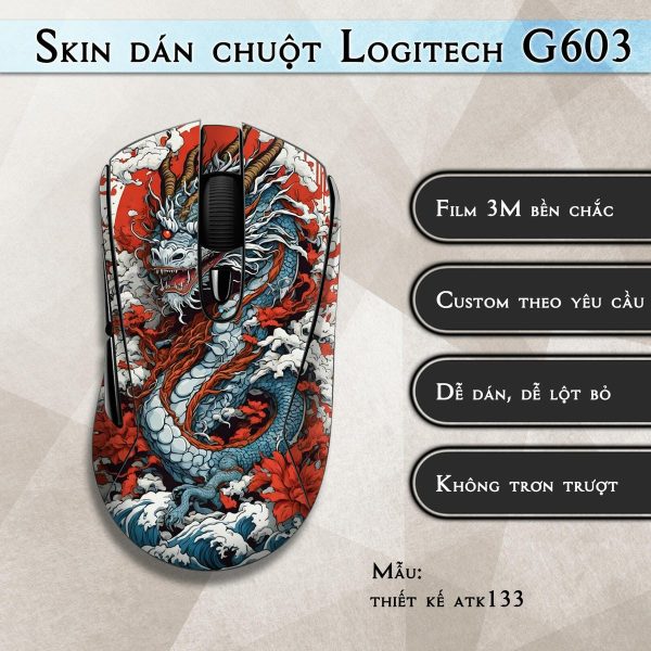Skin dán chuột Logitech G603 mẫu thiết kế atk133