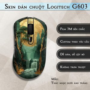 Skin dán chuột Logitech G603 mẫu Thác ngọc dưới ánh trăng