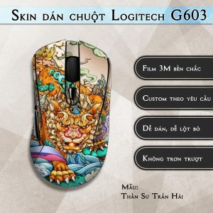 Skin dán chuột Logitech G603 mẫu Thần Sư Trấn Hải