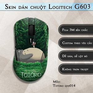 Skin dán chuột Logitech G603 mẫu Totoro qvd014