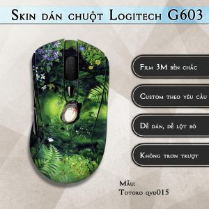 Skin dán chuột Logitech G603 mẫu Totoro qvd015