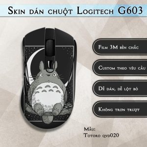 Skin dán chuột Logitech G603 mẫu Totoro qvd020