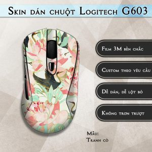 Skin dán chuột Logitech G603 mẫu Tranh cò