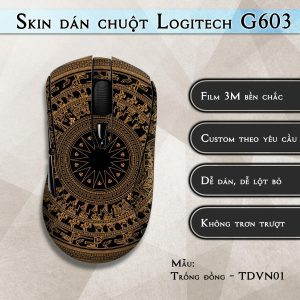 Skin dán chuột Logitech G603 mẫu Trống đồng - TDVN01