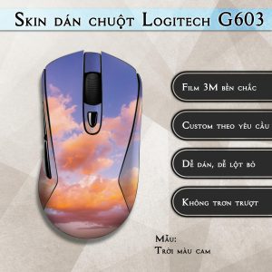 Skin dán chuột Logitech G603 mẫu Trời màu cam