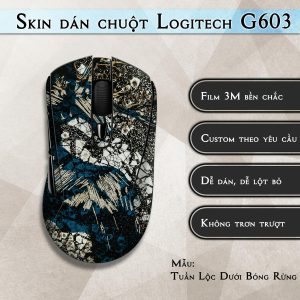 Skin dán chuột Logitech G603 mẫu Tuần Lộc Dưới Bóng Rừng lsm054